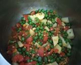 A picture of step 2 of Peas potato pulao pulav.