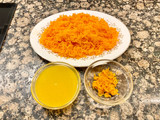 Pastel con zanahoria y naranja (Cake with carrot and orange)