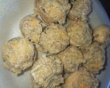A picture of step 2 of Sausage & Cheese Stuffed Mushrooms.