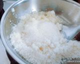A picture of step 2 of Delicious healthy yummy desiccated coconut ladoo.