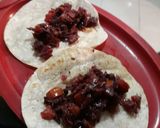 A picture of step 3 of Hibiscus Flower Tacos.