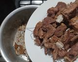 A picture of step 2 of Mutton Pulao.