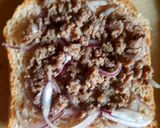 A picture of step 5 of Toasted Minced meat sandwich.