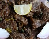 A picture of step 4 of Namkeen kalimiri mutton.