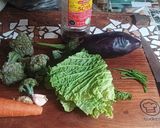 Foto del paso 1 de la receta: Arroz con salteado de verduras y caracol 🐌