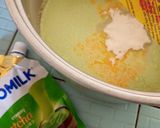 Foto langkah ke 4 dari resep Puding roti matcha.