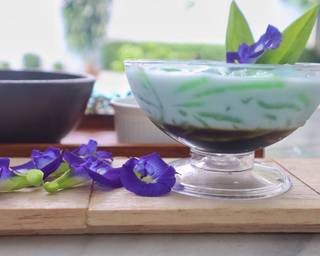 Es Cendol In the blue - Step 3