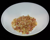 Foto del paso 3 de la receta: Espaguetis con salteado de jamón y cebolla