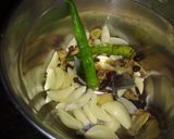 A picture of step 2 of Veg tangri kabab.