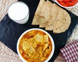A picture of step 9 of Gathiya Papad ki Sabji.