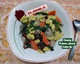 Foto langkah ke 5 dari resep Oseng Putren Jamur Cabe Ijo.