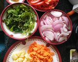 A picture of step 4 of Vegetable pulao.