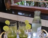 A picture of step 3 of Mint Masala soda.