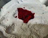 A picture of step 1 of Beetroot chapati with beetroot dip.