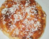 A picture of step 6 of Veg cheese pizza.