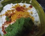 A picture of step 3 of Dramstick flowers ke pakode.