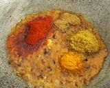 A picture of step 8 of AlOO BESAN TARAKARI.