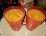 A picture of step 1 of Mango juice.