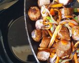 A picture of step 4 of Sausage & Carrot Omelette.