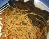 A picture of step 8 of Strifry spaghetti 🍝.
