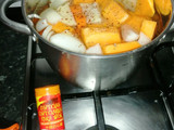 Crema de calabaza y zanahoria, fast and rápido