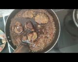 A picture of step 2 of Jaggery chikki.