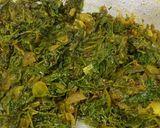 A picture of step 3 of Chola Shaker Ghonto Bengali Style.