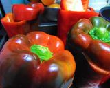 A picture of step 1 of 🌶️Oven-Baked Stuffed Bell Peppers with Ground Chicken or Turkey 🐔.