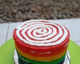 Foto langkah ke 9 dari resep Rainbow Cake.