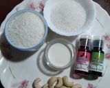A picture of step 1 of Coconut Cashew Rolls.