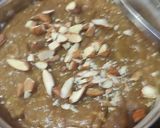 A picture of step 7 of Almond milk, corn,Ragi halwa with jaggery.