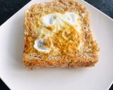 A picture of step 3 of Egg-in-a-hole plus Cheese.