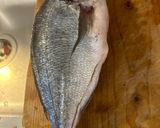A picture of step 1 of Sea Bream Carpaccio with Wild Fennel.