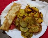 A picture of step 7 of Bhajia. (First trial).