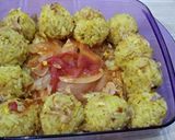Foto langkah ke 5 dari resep Bola Bola Nasi Kuning Omelete Asam Manis.