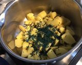 Une image de l'étape 3 de Duos de purées curcuma et spiruline.