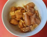 A picture of step 1 of Caramelised Pork.