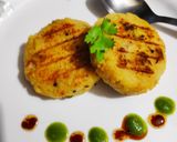 A picture of step 5 of Lapsi tikki dahi chat.