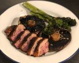 Duck breast ‘yakitori’ with garlic mushrooms and tender stem broccoli recipe step 6 photo