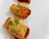 A picture of step 4 of Besan dosa.