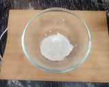 A picture of step 1 of Brown Rice Flour Nankhatai.