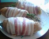 Smoked Stuffed Chicked with Asparagus Wrapped in Bacon