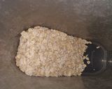 A picture of step 1 of Oats badam burfi.
