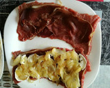 Foto del paso 2 de la receta: Cachopo de cecina, queso de cabra y cebolla caramelizada
