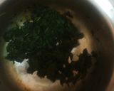 A picture of step 1 of Mchicha and spinanch # authormarathon.#.