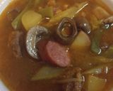 A picture of step 5 of Beefy, Mushroom, Vegetable Soup.