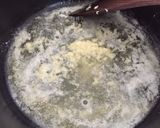 A picture of step 2 of Garlic butter rice with raisins.