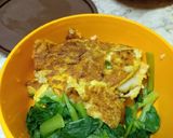 Foto langkah ke 3 dari resep 007. Omellete Telur with Pakchoy Rebus {Diet Menu}.