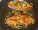 A picture of step 15 of Sausage & Peppers Sandwich!!.