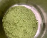 A picture of step 1 of Fresh Green Chickpeas Kadhi with Moong Daal Pakodi.